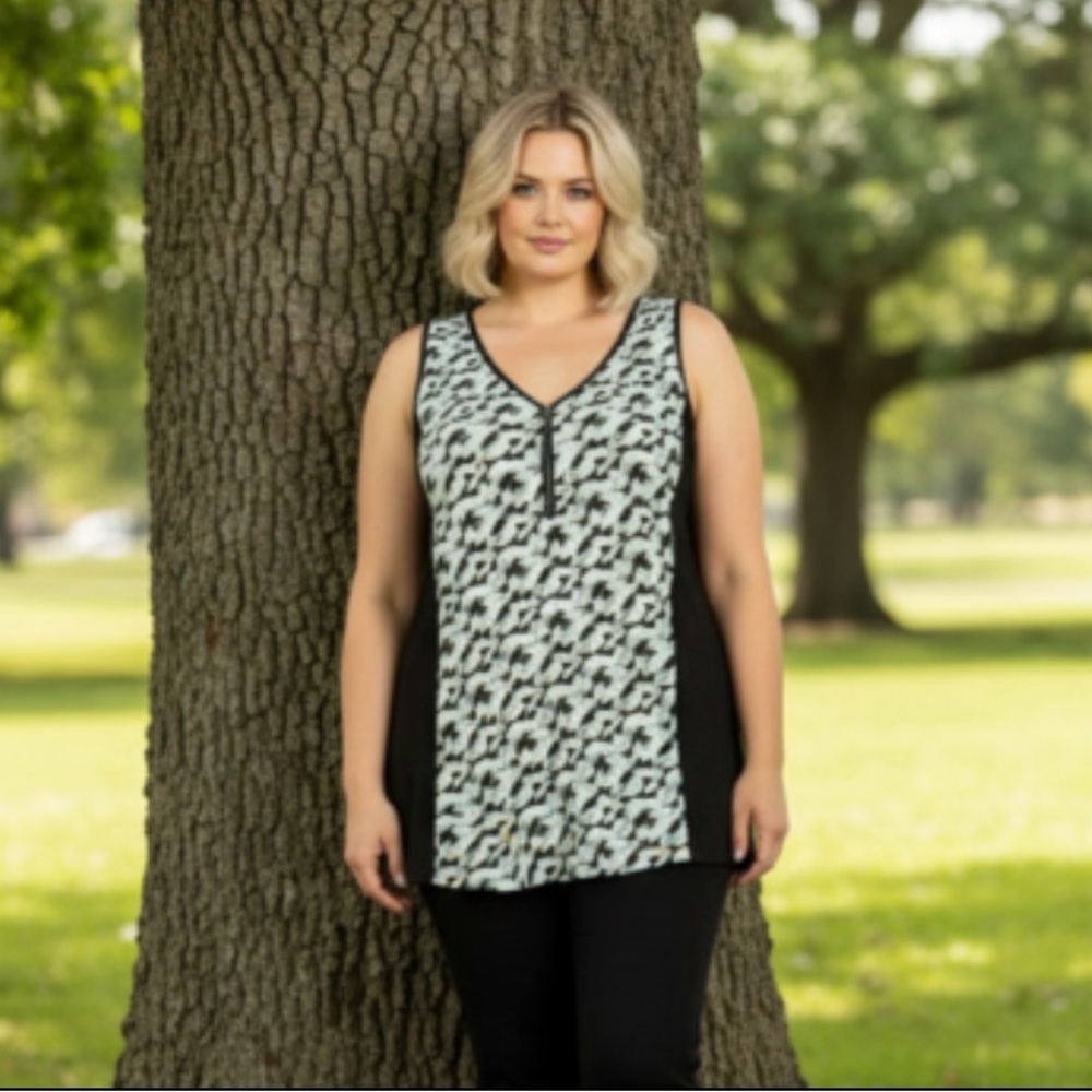 August Silk Sleeveless Tank Top - Picture 3 of 11